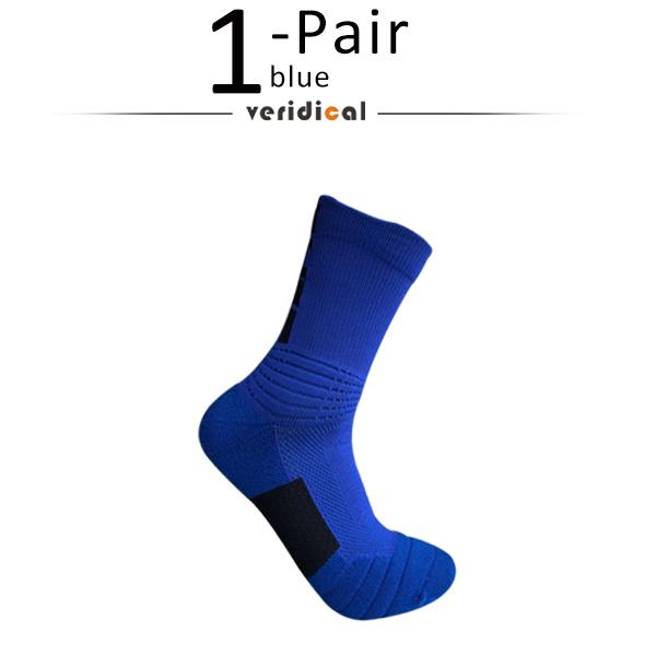 Man Sport Socks Professional Sweat-Absorbing Letter Breathable Thick Outdoor Basketball Fitness Towel Bottom Short Crew Socks