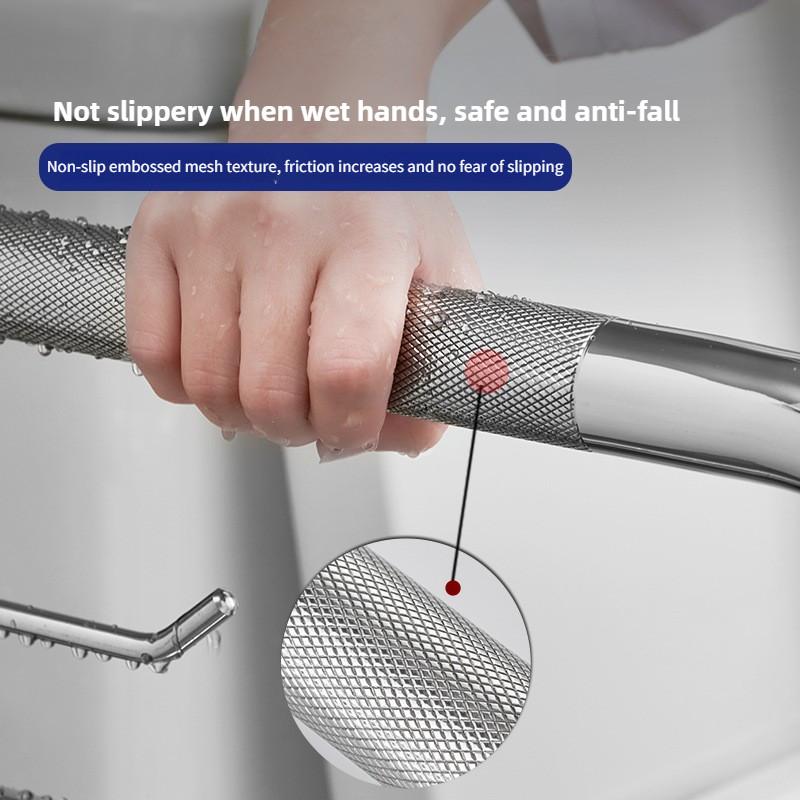 Foldable Elderly Anti Slip Railing Bathroom Toilet Safety Armrest Multi Functional Stainless Steel Handrail