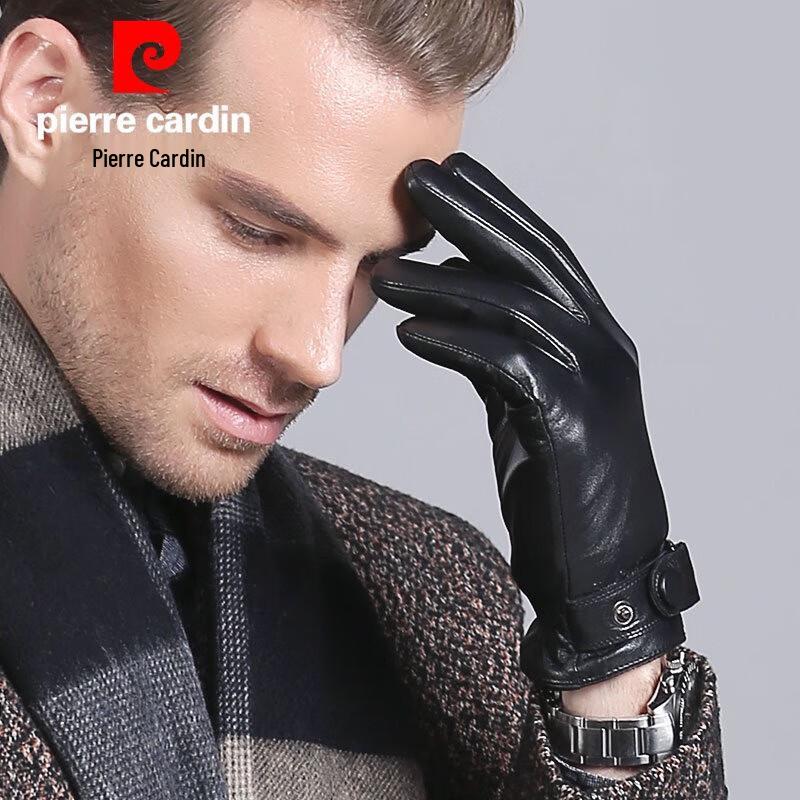 Pierre Cardin Men's Warm Leather Driving Gloves