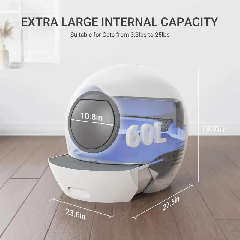 Wholesale Smart Automatic Cat Litter Box (Self-Cleaning) - with App Control, UV Sterilization Cleaning, Safety Anti-Pinch Design