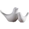 NOELAMOUR Nordic Bird and Animal Figurines, Modern Decorative Ornaments for Entryways, Good Luck, Set of 2 (White)