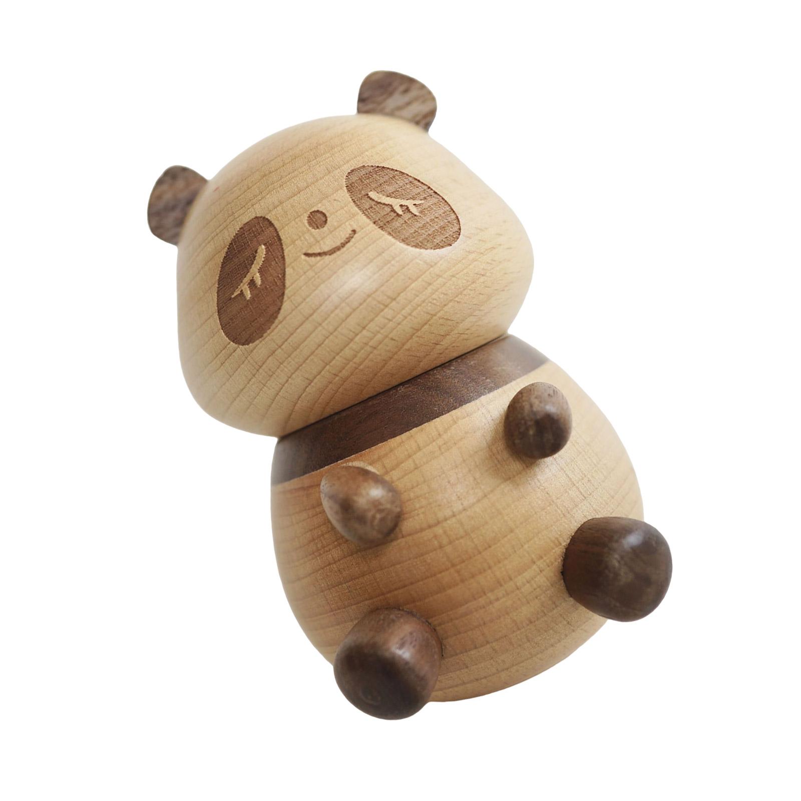 Adorable Panda Toothpick Dispenser Delicate Panda Toothpick Holder Wood Box Decorative Pieces For Home And Kitchen 1