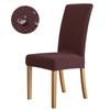 Waterproof Elastic Jacquard Chair Cover for Dining Room Chair Covers for Chairs Kitchen Wedding Hotel Banquet Protector Seat