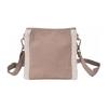 New Anta Life Collection Fabric Shoulder Bag Crossbody Bag Women's Khaki 192418122-2