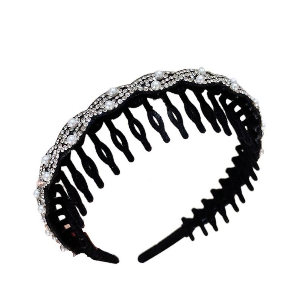 Wave Comb Wave Headbands U Shape Plush Teethed Hairband Fashion Headwear  Daily Use