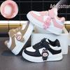 Cartoon Cute Low-Top Skate Shoes for Toddlers: Fleece-Lined Cotton Padding for Warmth