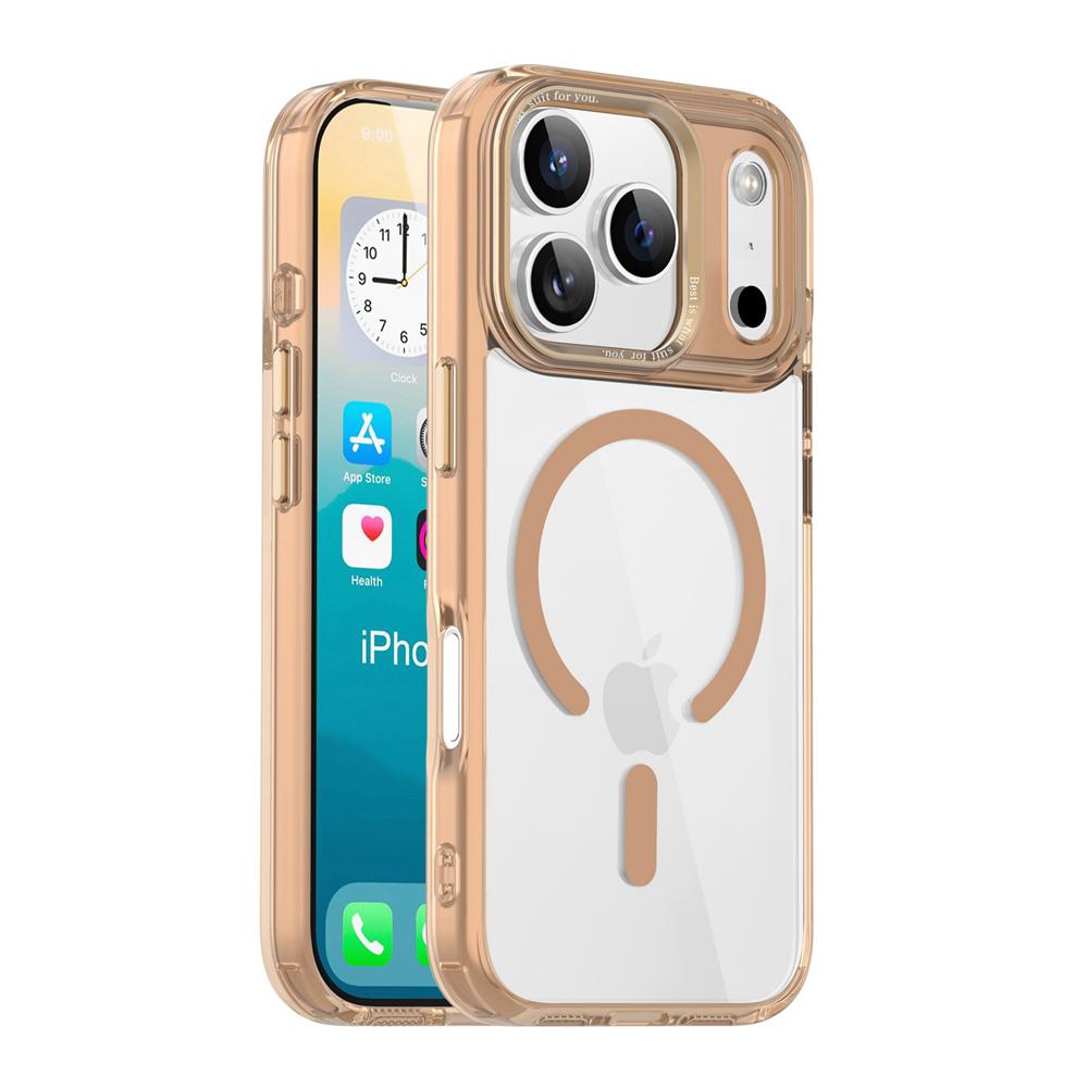 KEYSION Αντικραδαισμική Διαφανής Θήκη για MagSafe για iPhone 17 Pro Max Μαλακή TPU+PC Μαγνητική Ασύρματη Φόρτιση Τηλεφώνου Διάφανη Θήκη
