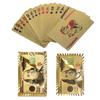 Dollar Gold Foil Poker Cards Waterproof Paper Playing Cards Party Table Gambling Board Games Poker Plastic Poker Collection Toy
