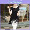 Elegant Summer Women's Short Sleeve Round Neck Chiffon Dress In Various Sizes
