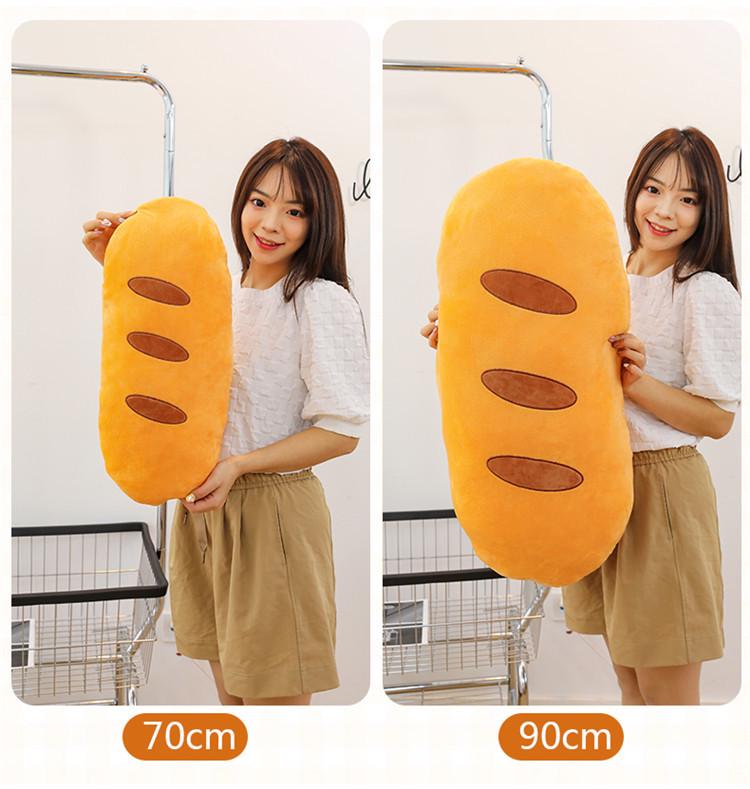 Long Body Bread Simulation Plush Pillow Doll for Sleeping