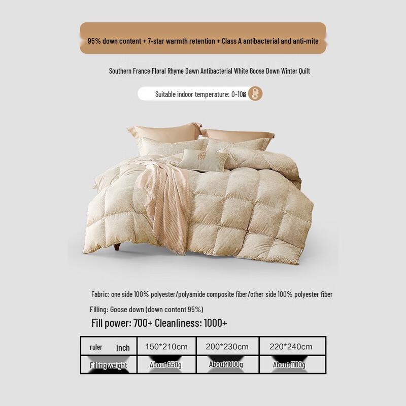 

Mercury Home Textiles Premium White Goose Down Comforter