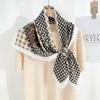 New printed twill square scarves: versatile scarves for travel and the workplace, including professional neckerchiefs