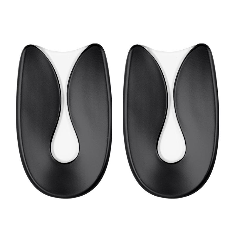 U-shaped Gel Heel Pad: Soft, Comfortable, Anti-slip, Shock-absorbing Half Insole (Blue)