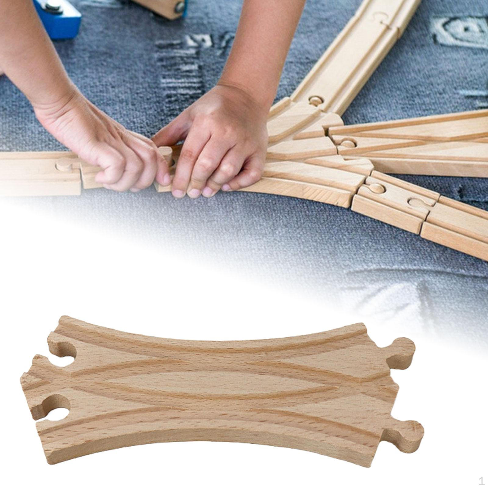 

Деревянные рельсы для сборки блоков, аксессуары, адаптер расширения, переключатель для 17.8cmx7.3cmx1.2cm