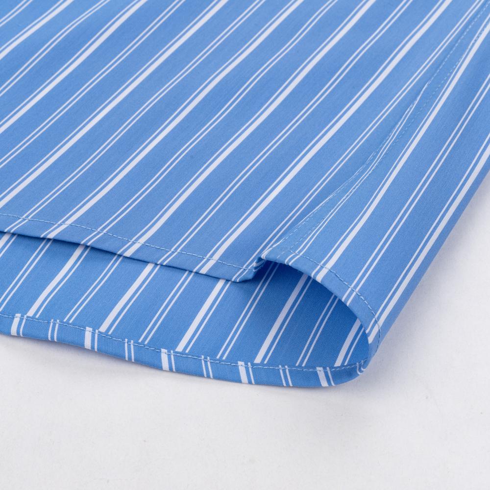 Camicia da Smoking da Uomo in Modal a Righe con Collo Windsor e Polsino alla Francese Include Gemelli, Abbigliamento Formale Professionale Elegante