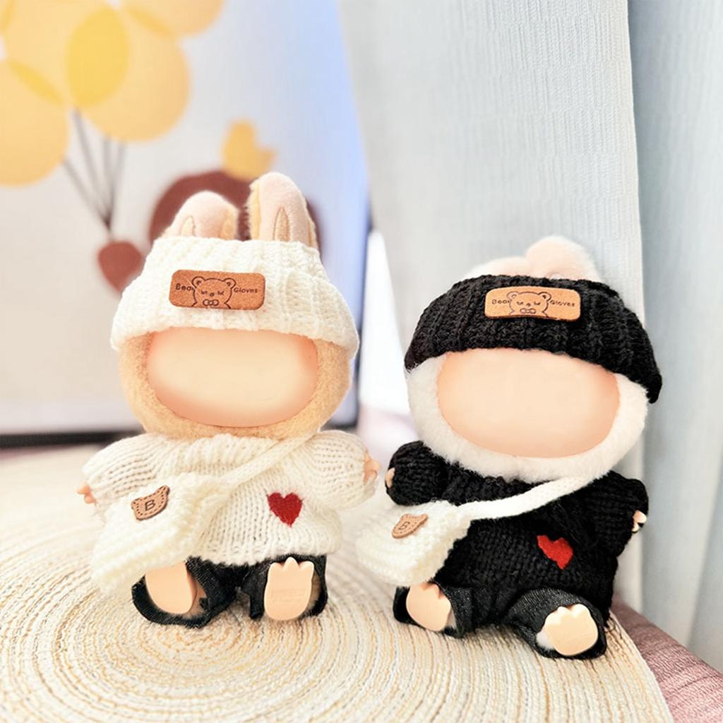 Doll Costume Set 17cm Doll Accessories Love Top Hat Bag No Doll