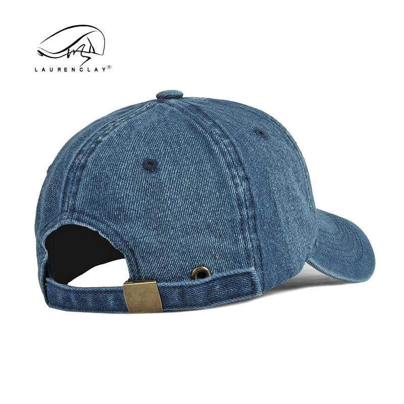 Fashion Washed Denim Cap Men's Embroidery Letters Sunscreen Sunshade Sun Hat Casual Baseball Cap Children