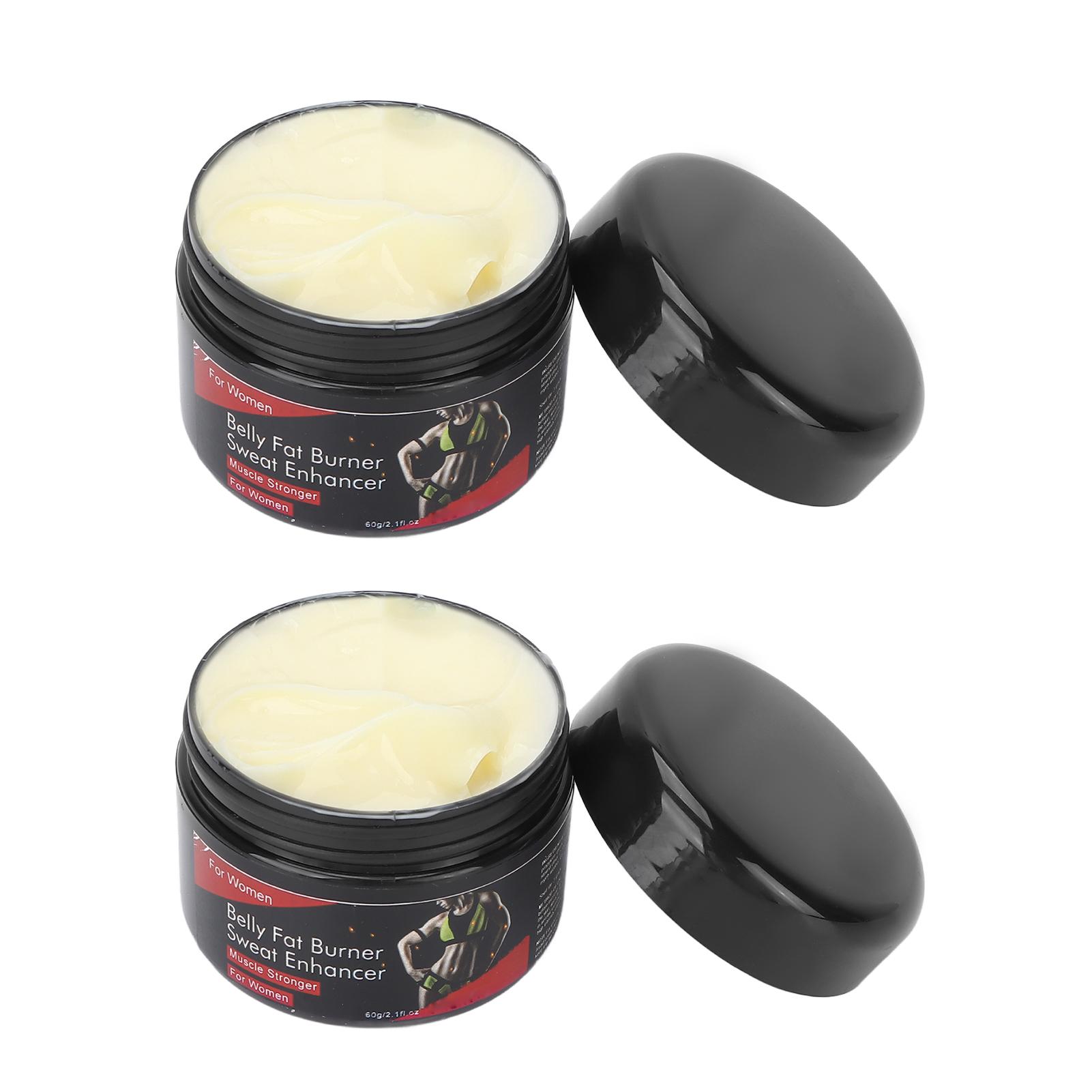 2Pcs Slim Shaping Cream Abdominal Muscle Shaping Cream Exercise and Strengthen Muscle Massage Cream 60g