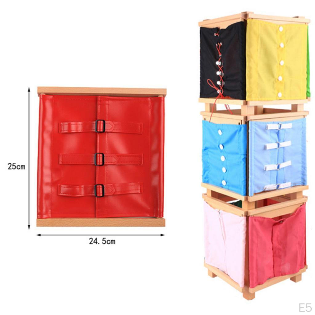 Dress Board, Buckle Snap Button Toys for Toddlers, Montessori Kids Ages 3+, 12 Types,