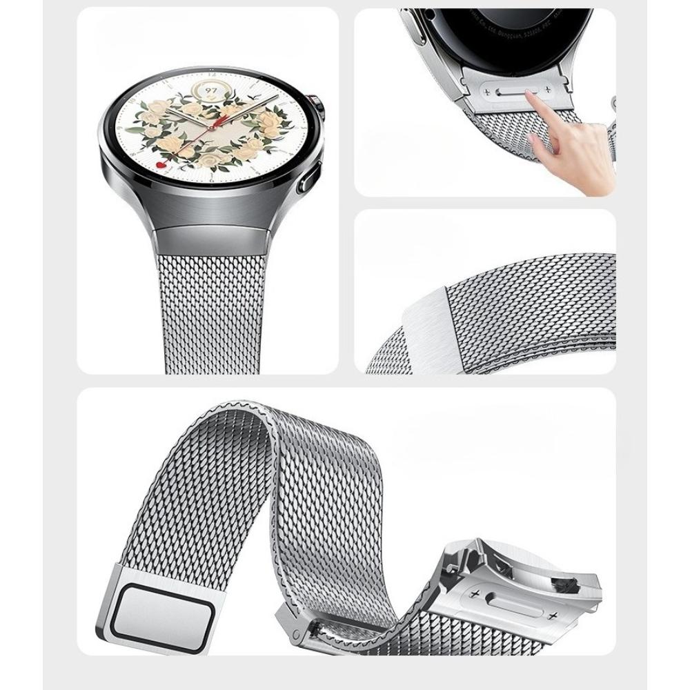 Quick Release Button Interface Luxury Stainless Steel WristbandDragon Scale Metal Watch Band for Huawei Watch 5 42mm