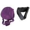 Music Bowl Storage Bag Crystal Singing Bowl Carrying Case with 2 External Pocket Dual Zipper 10in Pure Purple