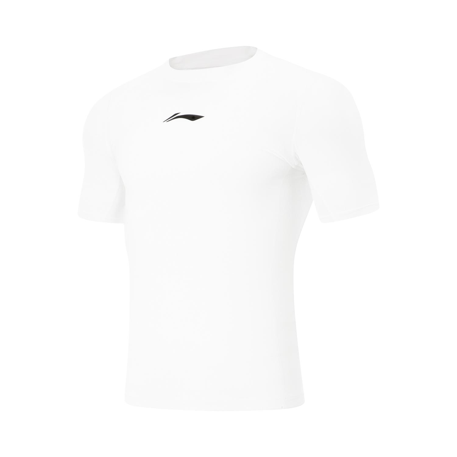 

Li-Ning Comfortable Simple Athletic Slim Fit Round Neck Short Sleeve T-Shirt Men tops White AUDV069-1 M