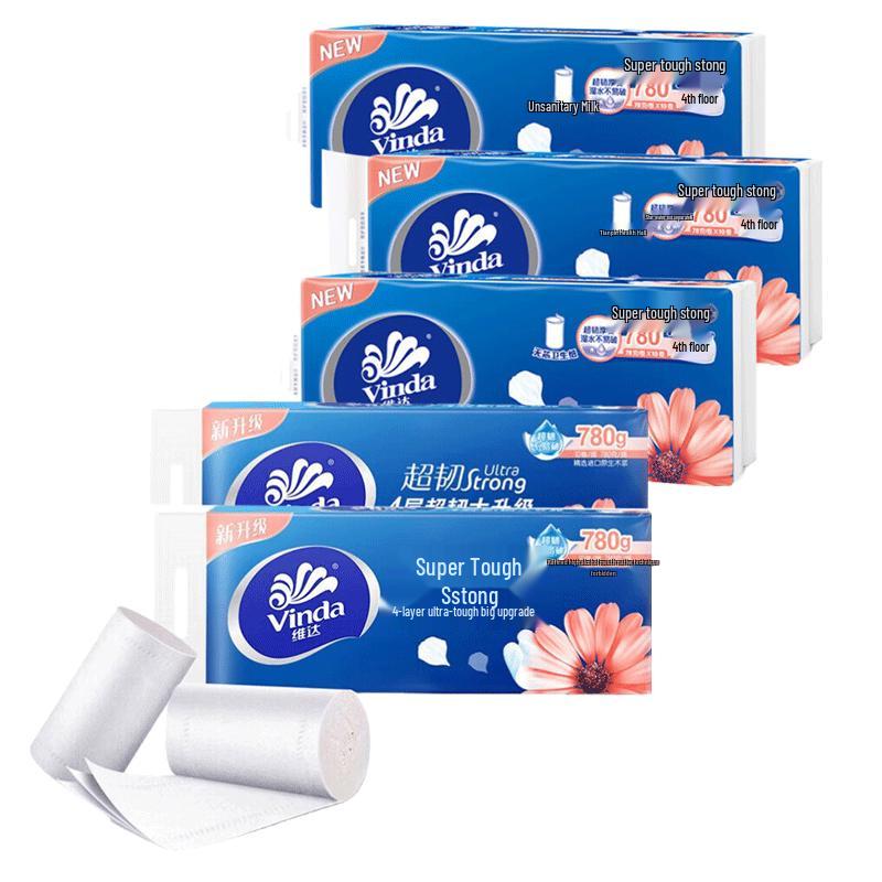 Vinda Coreless Ultra-Strong 4-Ply Toilet Paper