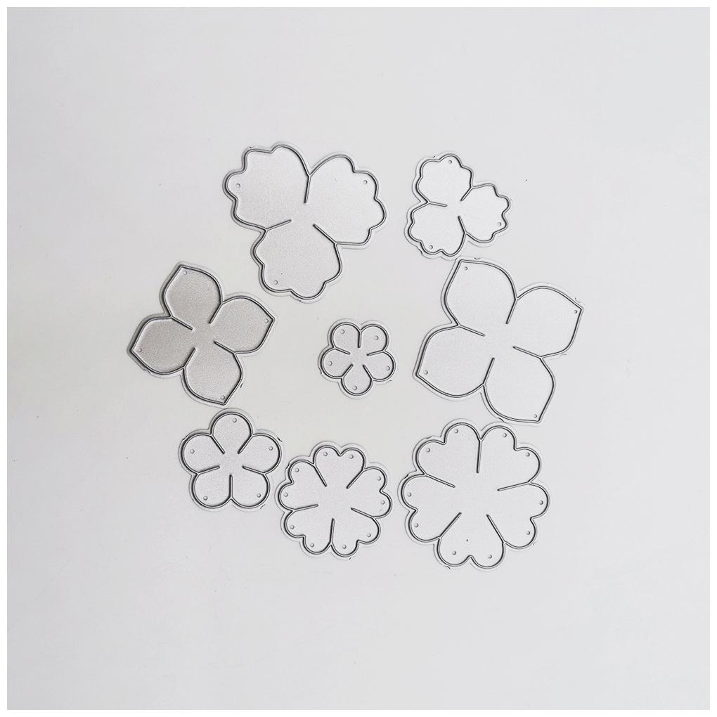 Carbon Steel Die Mold Paper Cards Photo Album Flower Shape Moulds DIY Crafting Template Embossing Stencil Handicraft Accessories