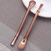 Tea Straws Filtered Spoons Juice Coffee Drinking Straw 6 Colors