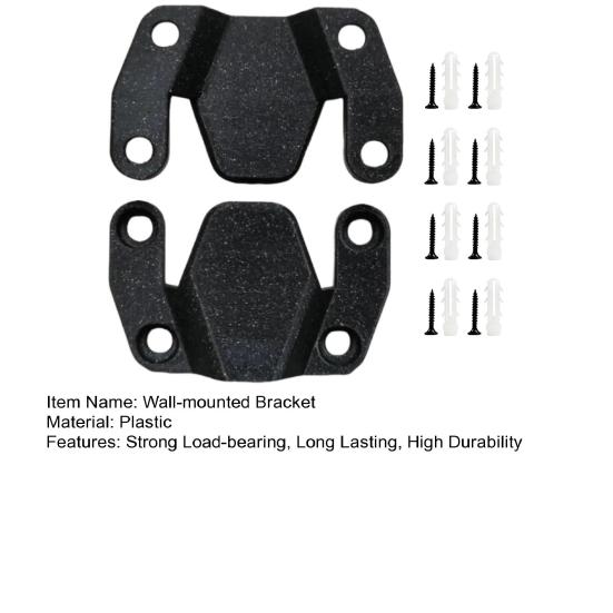 1 Pair Wall-mounted Brackets Picture Hangers Strong Load-bearing Smooth Surface Rust-Proof Photo Frame Display Holders
