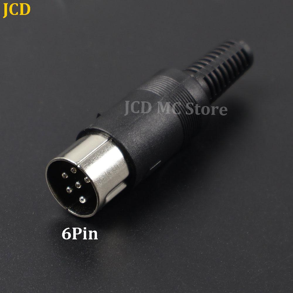 1-10pcs DIN Male/Female 3P 4P 5P 6P 7P 8Pin Plug Jack with Plastic Handle Keyboard Cable Connector Adapter For PS2