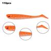 55mm Simulation Artificial Small Fish Soft Fishing Lure Baits with T Tail Accessory
