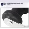 Heavy Duty Boat Trailer Roller with Sturdy Steel Frame Rubber Marine Keel Roller Bracket Assembly for Easy Installation