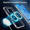 Coque - E.F.CONNECTION - pour iPhone 14 Pro - Transparent - Rigide - Cercle Magnétique
