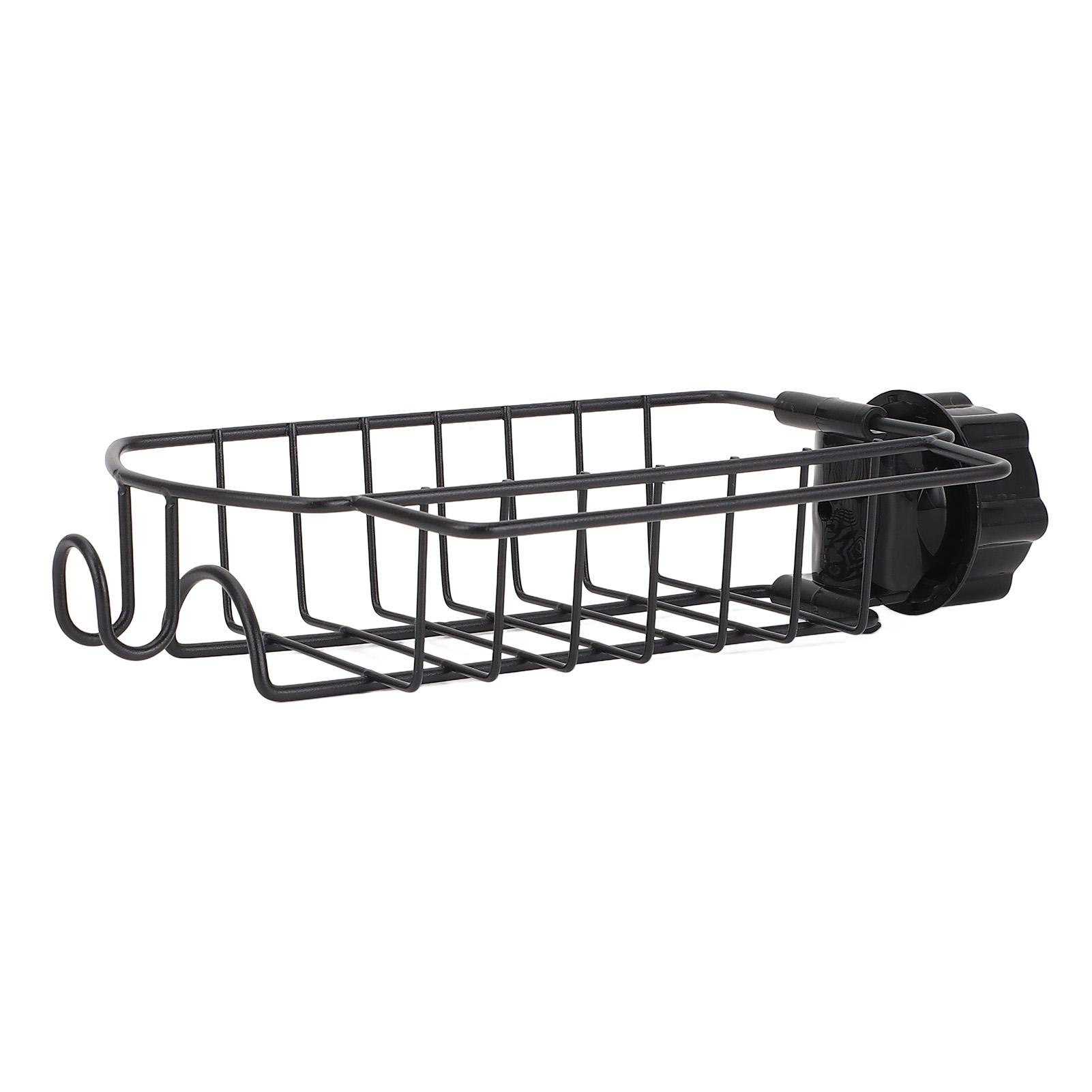 

Органайзер для кухонной раковины, стойка из углеродистой стали, держатель для губки, слив для раковины для круглого водопроводного крана 0,9-1 дюйма