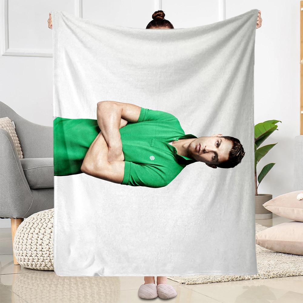 Green Polo Shirt Fashion Blanket Comfortable Great for Picnics Sofa Bed for All Occasions Modern Gift for Travel Home Birthdays