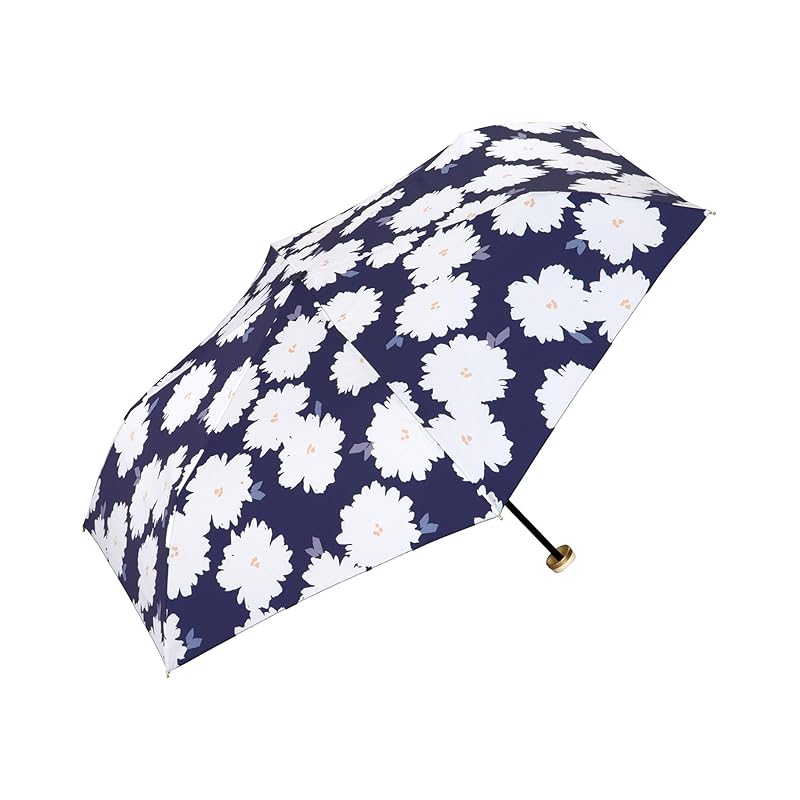 [2025]Wpc. folding umbrella fleur mini navy umbrella lightweight For both rain and shine commute Commuting to school trip fashionable cute woman