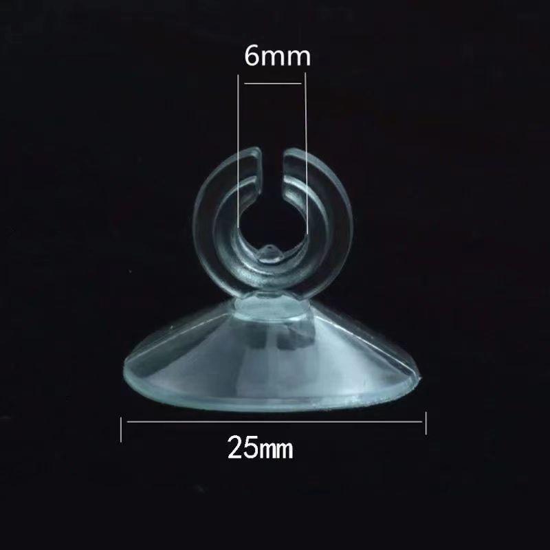 5pcs Aquarium Sucker Suction Cup For 4mm Air Line Pipe Tube Wire Holder Used Sucker For Glass Surface fish supples