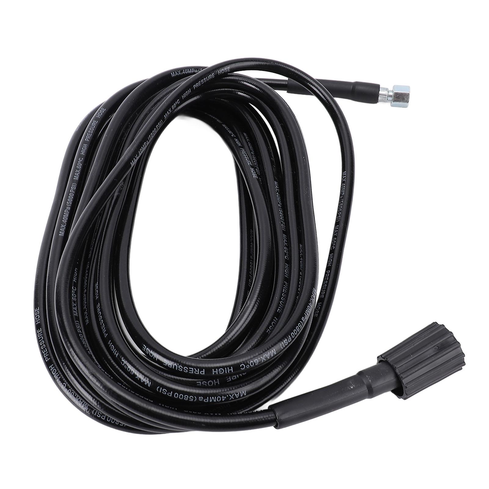 

Шланг для воды высокого давления износостойкий резиновый металлический соединитель замена шланг для мойки высокого давления для автомобиля 8m / 26.2ft