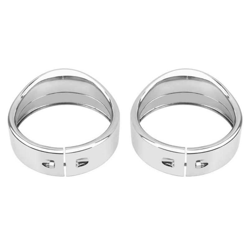 

4.5 7 Headlight Visor Trim Rings Motorcycle Headlamp Frenched Rings Decorate Accessories Universally Fitment