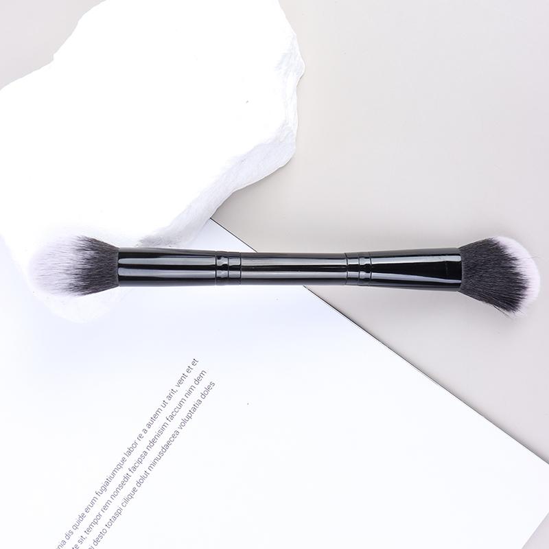 Double Head Makeup Brushes Highlighting Brush Face Contour Brush Soft Hair Blush Brush Beauty Cosmetic Tools