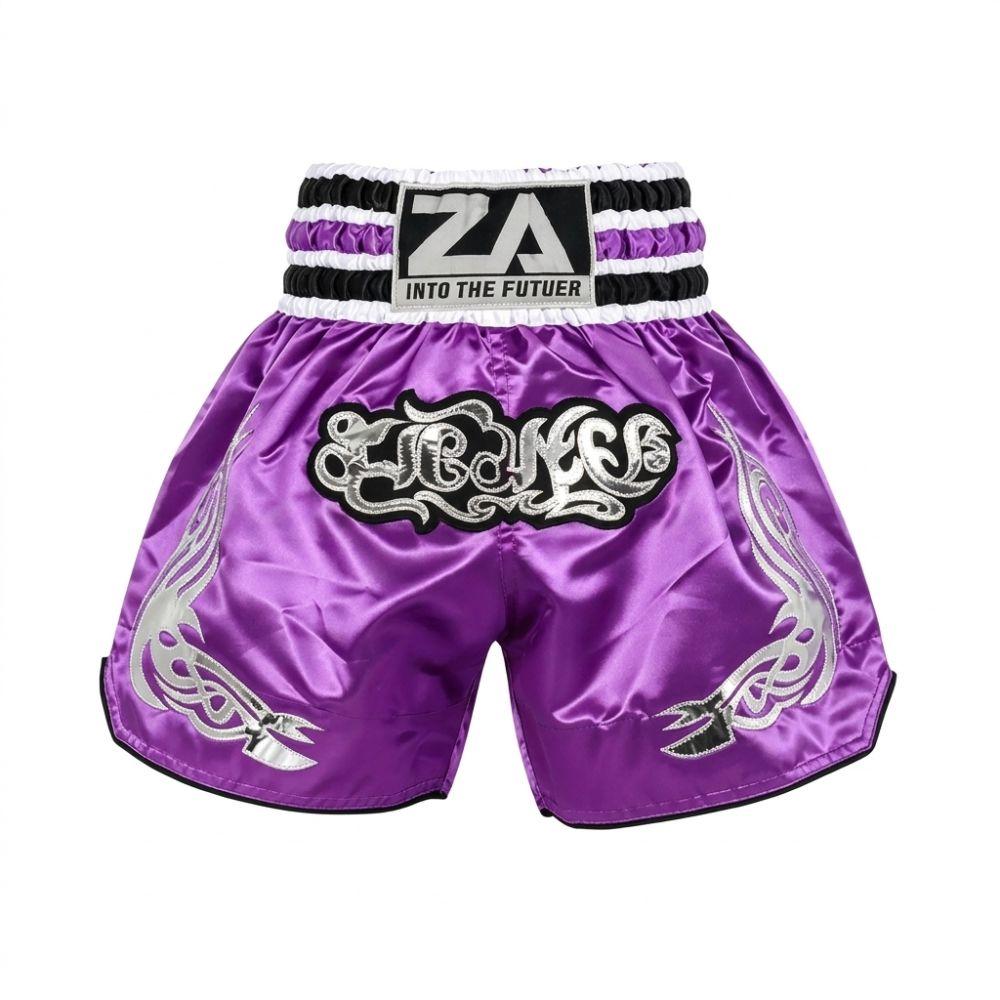 Satin Material Boxing Shorts Embroidery Design Kickboxing Shorts New Fight Shorts  MMA Training