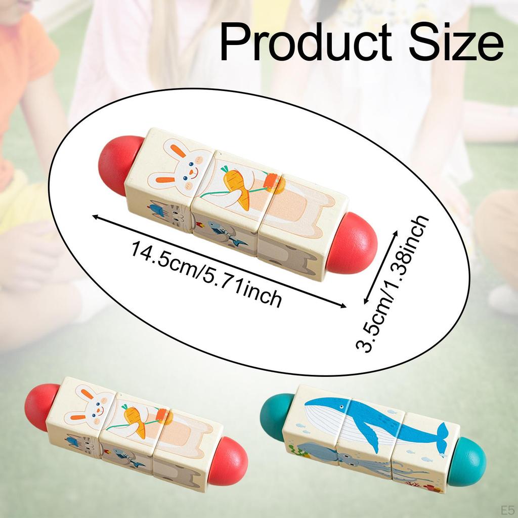 Building Toy, Preschool Educational Toys, Wooden Game, Puzzle Game for Toddlers Ages 1-3