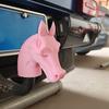 Beschermhoes voor Trekhaak 3D Geprinte Paardenhoofd Trekhaakbalhoes Grappige Jacht Trekhaakbal Beschermer voor Trekkende Trailer Vrachtwagen Camper Accessoires