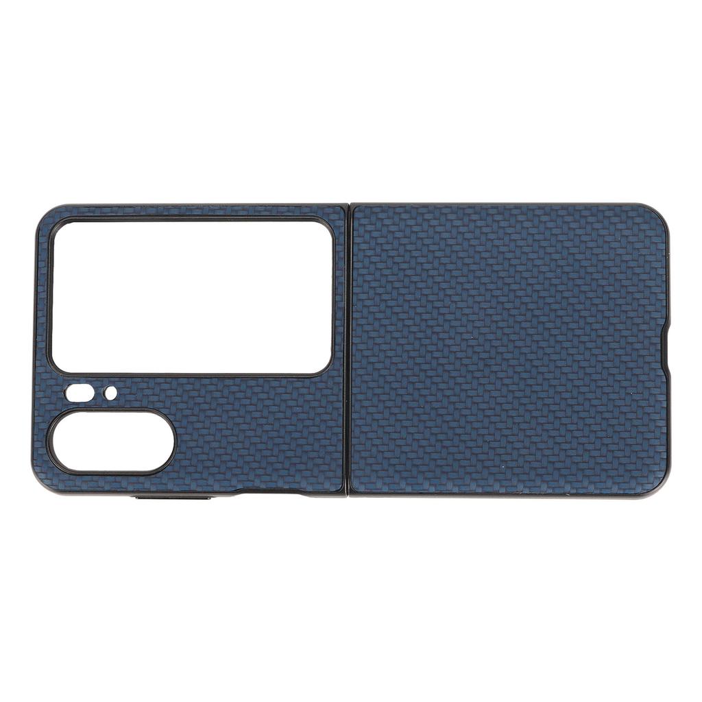 Carbon Fiber Texture Folding Phone Protective Case Mobile Phone Protection Cover for Oppo Find N2 Flip