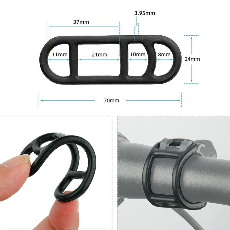 5/10pcs Silicone Straps Fixing Straps Bike Light Headlight Flashlight Rubber Ring Fixing Bicycle Accessories