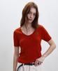 BUT'TON Slik U-Neck Knit (Red)
