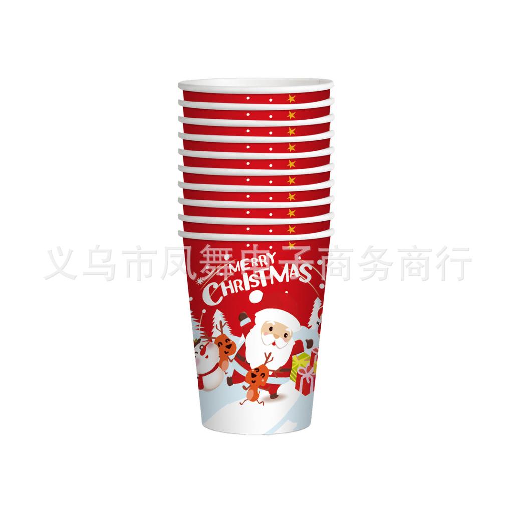 Foreign Trade Christmas Party Supplies Paper Plate Paper Cup Paper Towel Disposable Knife And Fork Birthday Set Tableware