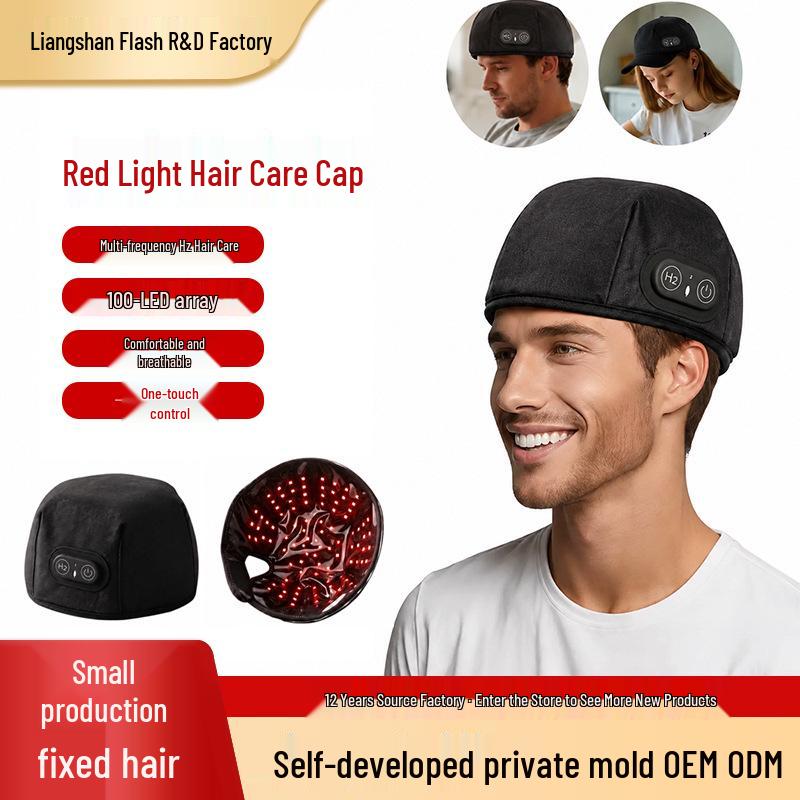 Red Light Scalp Care Cap with 100 LEDs – Comfortable Home Hair Treatment Device