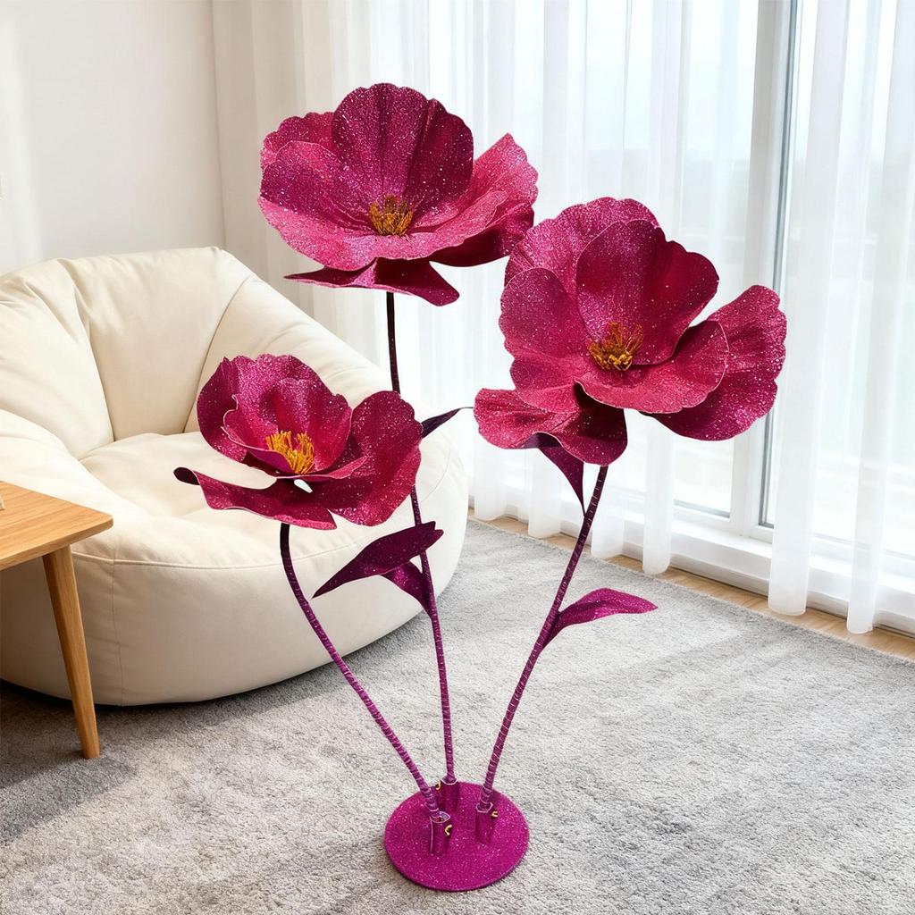 Large Artificial Flowers Photography Props Large Giant Wedding Flowers for Decoration 62.9" Tall for Wedding Home Decor Ceremony
